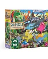 Eeboo Dinosaur Land 20 Piece Jigsaw Puzzle