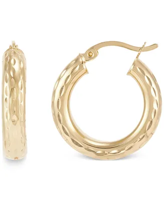 Giani Bernini Textured Tube Small Hoop Earrings, 20mm, Created for Macy's