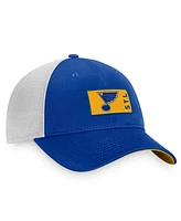 Men's Fanatics Blue, White St. Louis Blues Authentic Pro Rink Trucker Snapback Hat