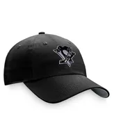 Women's Fanatics Black Pittsburgh Penguins Iconic Glimmer Adjustable Hat