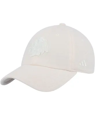 Men's adidas Cream Chicago Blackhawks Zero Dye Slouch Adjustable Hat