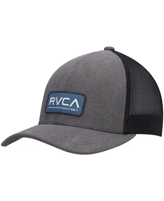 Men's Rvca Charcoal Chg Ticket Iii Trucker Snapback Hat