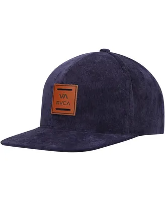Men's Rvca Navy All The Way Snapback Hat