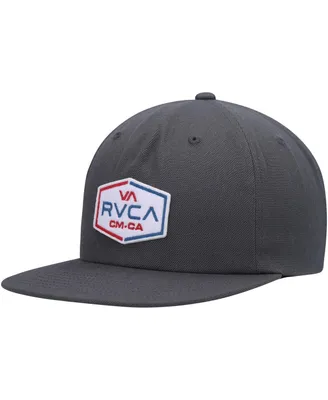 Men's Rvca Charcoal Layover Snapback Hat