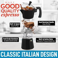 Classic Stovetop Italian Style Espresso Maker