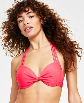 Salt + Cove Juniors' Strappy Underwire Push-Up Bikini Top, Created for Macy's