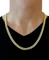 Cuban Link Chain Necklace 24" (7mm) in 14k Gold