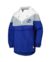Women's Tommy Hilfiger Blue, Silver Tampa Bay Lightning Staci Half-Zip Windbreaker Jacket