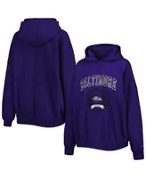 Women's Tommy Hilfiger Purple Baltimore Ravens Becca Drop Shoulder Pullover Hoodie