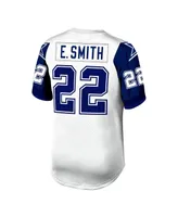 Men's Mitchell & Ness Emmitt Smith White, Navy Dallas Cowboys 1994 Authentic Retired Player Jersey