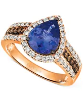 Le Vian Blueberry Tanzanite (2 ct. t.w.) & Diamond (5/8 Ring 14K White Gold (Also available Rose and Gold)