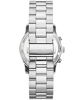 Michael Kors Women's Runway Chronograph Silver-Tone Stainless Steel Bracelet Watch, 38mm