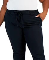 Style & Co Plus Pull-On Cuffed Twill Ankle Pants, Created for Macy's