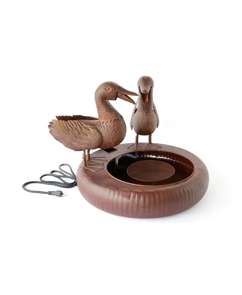 Folk Art Duck Fountain