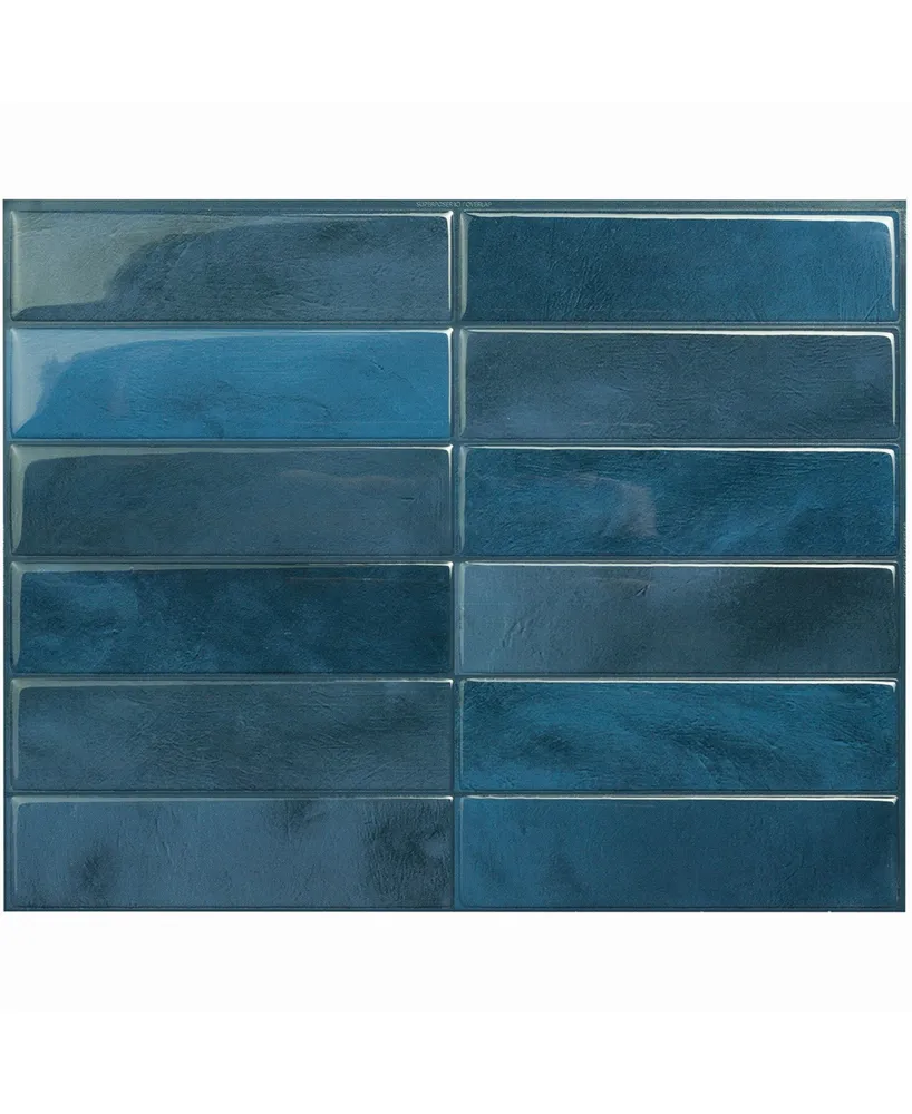 SMART TILES Peel and Stick Backsplash - 4 Sheets of 11.56 x 8.38