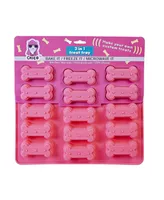 JoJo Modern Pets Dog Bone 3 in 1 Silicone Baking Treat Tray