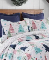 Levtex White Pine Whimsical Trees -Pc. Quilt Set