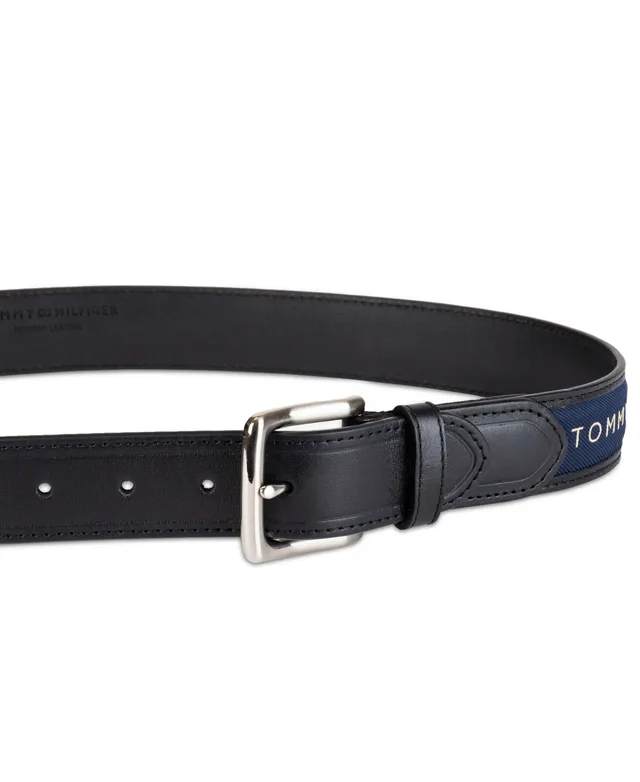 Tommy Hilfiger Men's Burnished Hand Lace Braided Belt