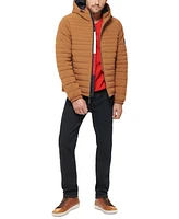 Tommy Hilfiger Men's Stretch Quilted Hooded Jacket