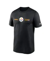 Men's Nike Black Pittsburgh Steelers Horizontal Lockup Legend Performance T-shirt