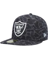 Men's New Era Black Las Vegas Raiders Amoeba Camo 59FIFTY Fitted Hat