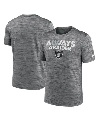 Men's Nike Anthracite Las Vegas Raiders Local Velocity T-shirt