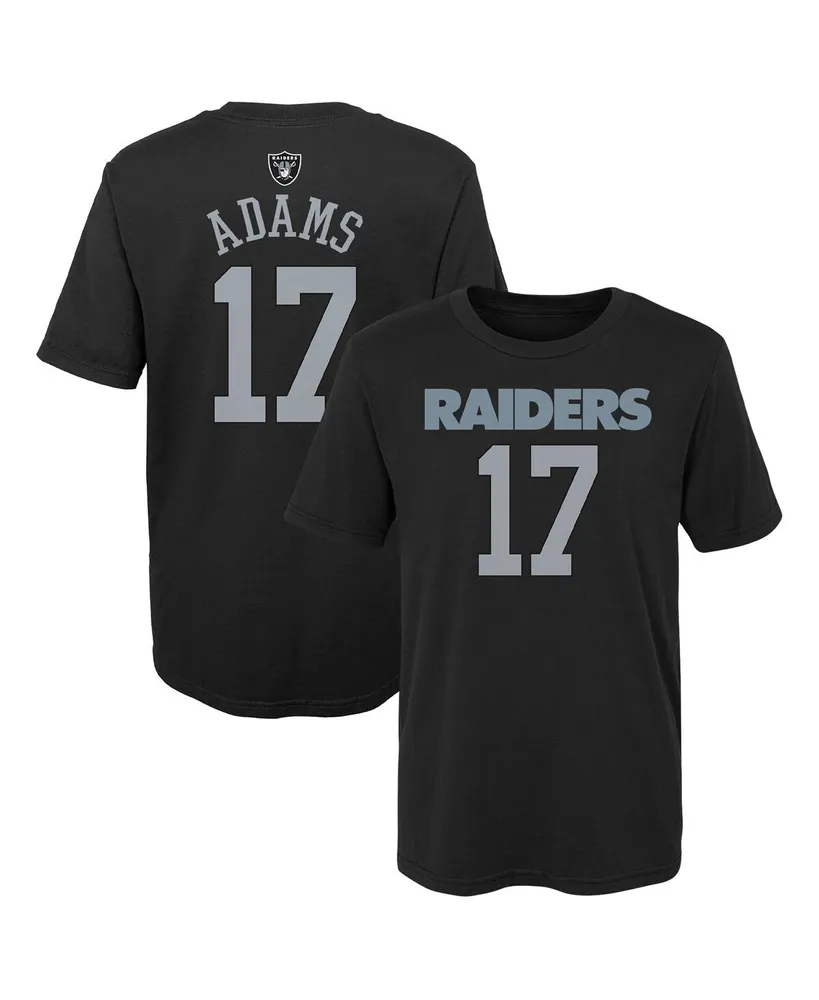 Outerstuff Preschool Boys and Girls Davante Adams Black Las Vegas Raiders  Mainliner Player Name Number T-shirt