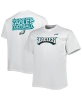 Men's Fanatics White Philadelphia Eagles Big and Tall Hometown Collection Hot Shot T-shirt