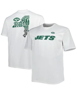 Men's Fanatics White New York Jets Big and Tall Hometown Collection Hot Shot T-shirt