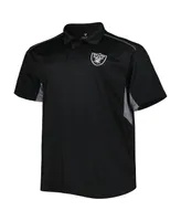 Men's Black Las Vegas Raiders Big and Tall Team Color Polo Shirt