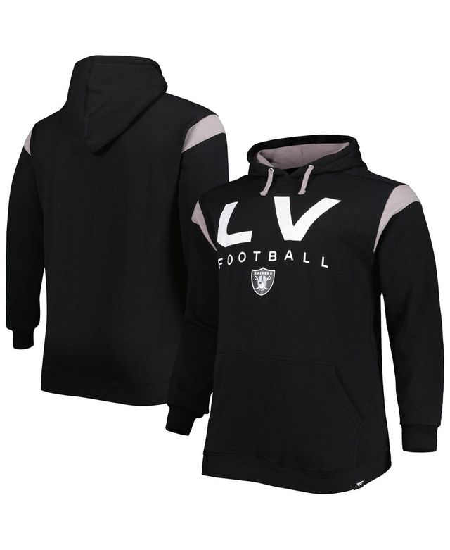 Men's Fanatics Black Las Vegas Raiders Big and Tall Call the Shots Pullover Hoodie