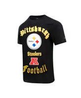 Men's Pro Standard Black Pittsburgh Steelers Old English T-shirt