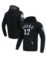 Men's Pro Standard Davante Adams Black Las Vegas Raiders Player Name and Number Pullover Hoodie