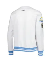 Men's La Chargers Pro Standard White Mash Up Pullover Sweatshirt