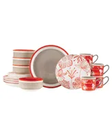 Baum Couleur Dinnerware 16 Piece Set, Service for 4