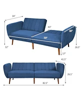 Convertible Futon Sofa Bed Adjustable Couch Sleeper