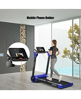 Costway 2.25HP Folding Electric Motorized Treadmill With Speaker
