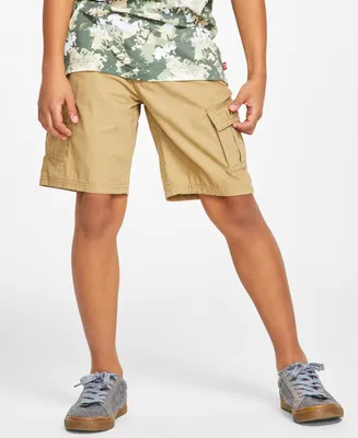 Levi's Big Boys Adjustable Waistband Cargo Pocket Shorts