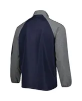 Men's Dunbrooke Navy Chicago Bears Hurricane Raglan Full-Zip Windbreaker Jacket