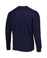 Men's Navy Dunbrooke Maverick Thermal Henley Long Sleeve T-shirt