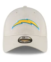 Men's New Era Khaki Los Angeles Chargers Db Playmaker 9Twenty Adjustable Hat