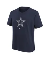 Big Boys Nike Navy Dallas Cowboys Logo T-shirt