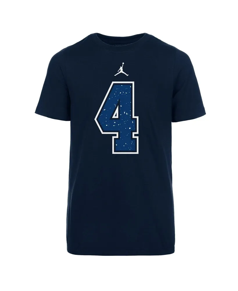 Youth Dak Prescott Gray Dallas Cowboys Pixel Player 2.0 T-Shirt