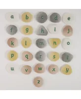 Yellow Door Lowercase Alphabet Pebbles, Set of 26