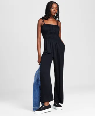 And Now This Women's Tie-Strap Square-Neck Jumpsuit