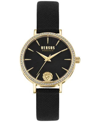 Versus Versace Women's Mar Vista Leather Strap Watch 34mm