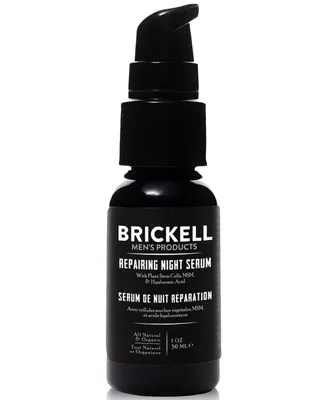 Brickell Men's Products Repairing Night Serum, 1 oz.