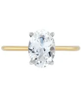 Grown With Love Igi Certified Lab Diamond Oval Solitaire Engagement Ring (2 ct. t.w.) 14k Gold