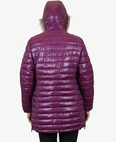 Galaxy By Harvic Women's Quilted Long Puffer Coat