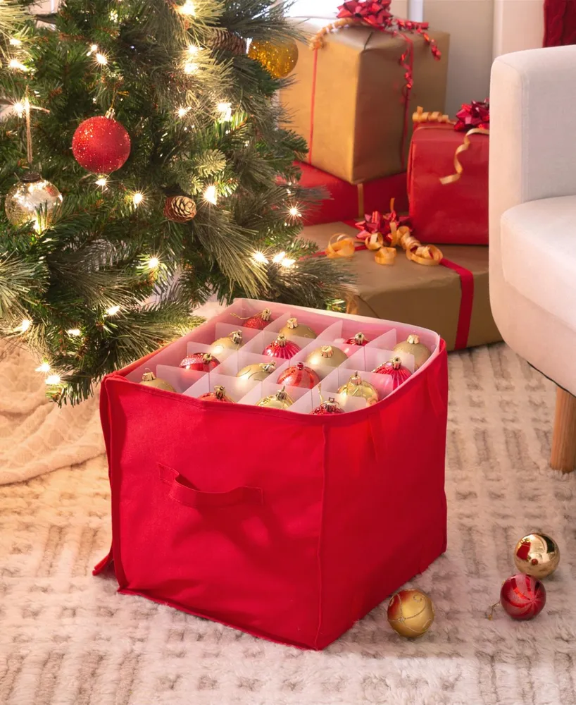 Simplify Count Stackable Christmas Ornament Storage Box